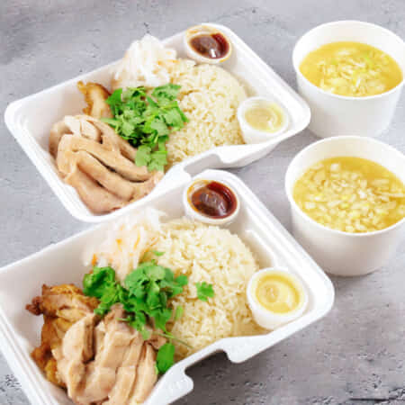 ハーフアンドハーフ　スープセット｜神田でタイ料理のデリバリーなら毎日カオマンガイ